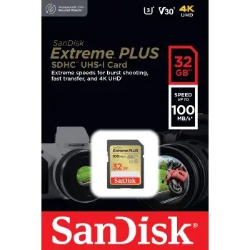 Obrázok SanDisk SDHC 32GB Extreme PLUS + Rescue PRO Deluxe (SDSDXWT-032G-GNCIN)