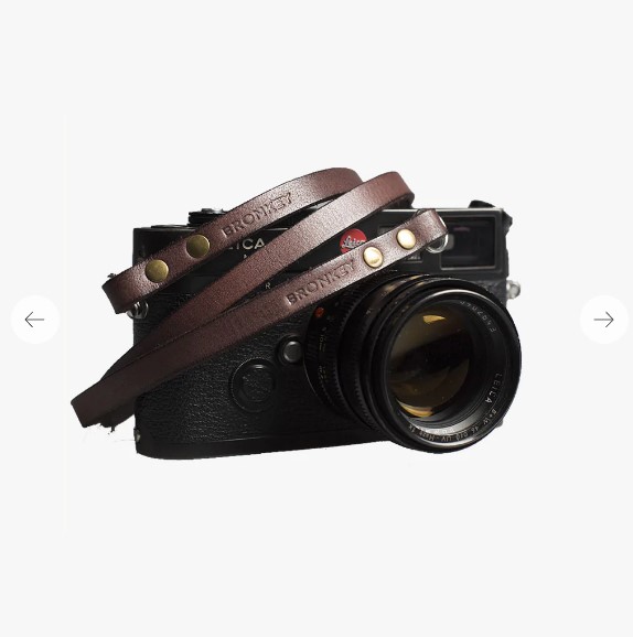 Obrázok Bronkey Berlin 102 - Brown Leather camera strap 95cm