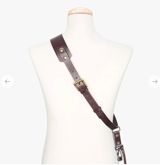 Obrázok Bronkey Berlin 602 - Brown sling leather camera strap small