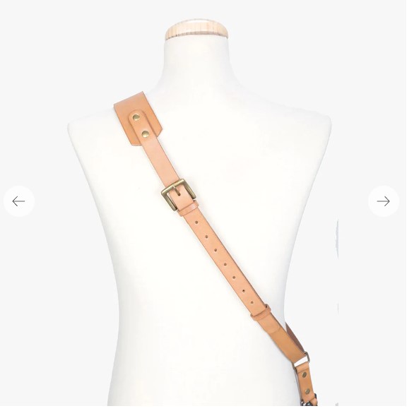 Obrázok Bronkey Berlin 603 - Tanned sling leather camera strap small