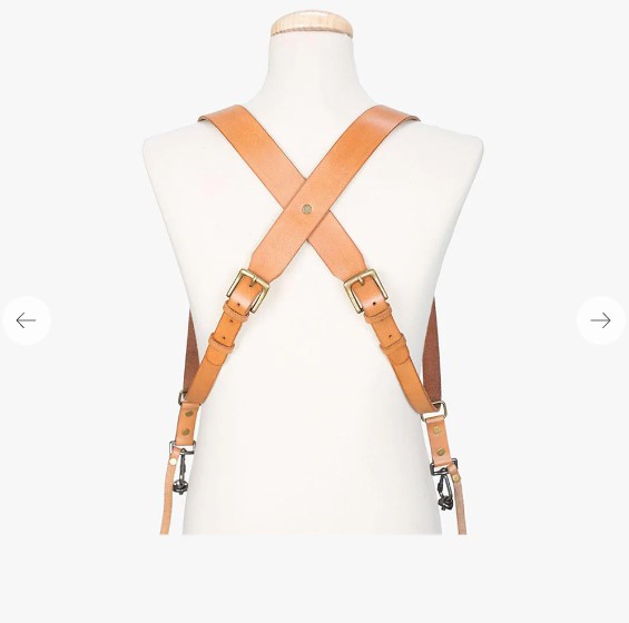 Obrázok Bronkey Berlin 703 - Tanned dual leather camera strap large