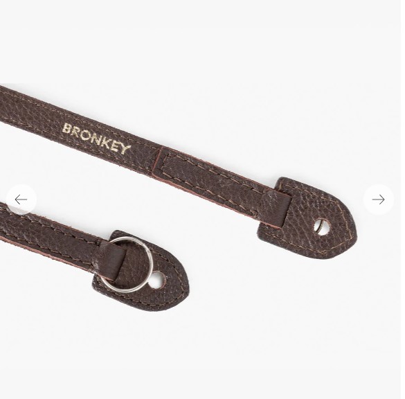 Obrázok Bronkey Roma 102 - Brown Leather camera strap 95cm