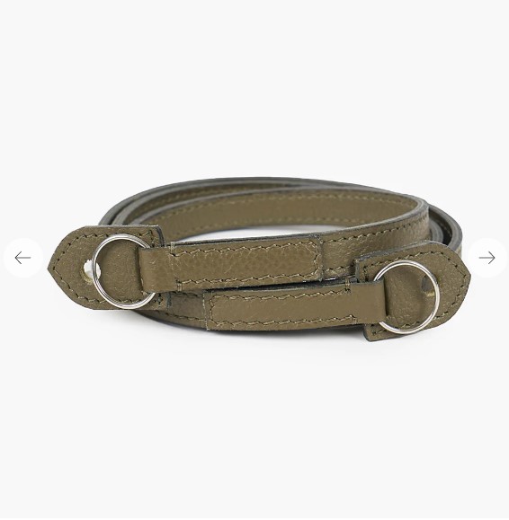 Obrázok Bronkey Roma 103 - Green Olive Leather camera strap 95cm