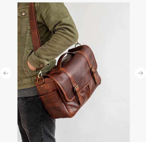 Obrázok Bronkey Roma Brown leather Camera Bag