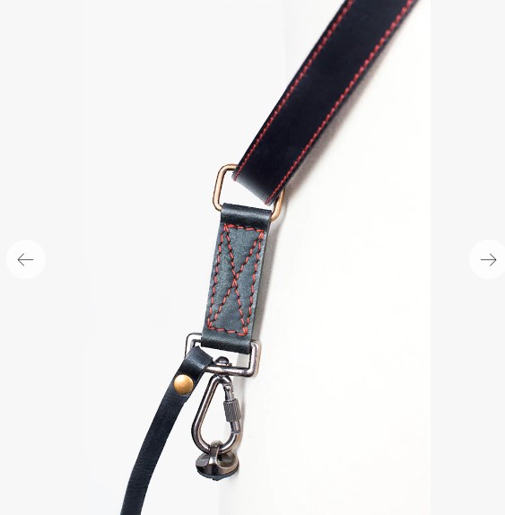 Obrázok Bronkey Tokyo 601 - Black sling leather camera strap large