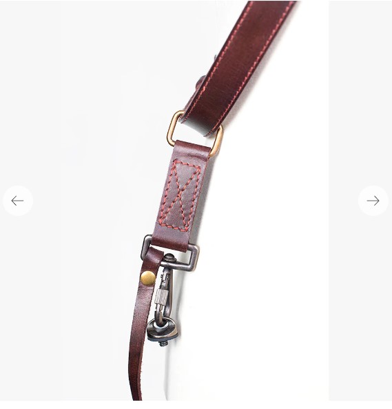 Obrázok Bronkey Tokyo 602 - Brown sling leather camera strap large