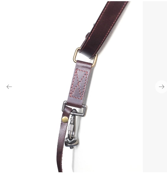 Obrázok Bronkey Tokyo 702 - Brown dual leather camera strap small