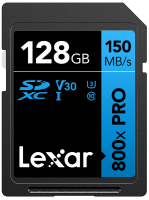 Lexar Professional 800x Pro 128GB SDHC/SDXC UHS-I U1/U3 150MB/s