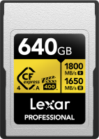 Lexar 640GB CFexpress Typ A Pro Gold VPG400 R1800/W1650