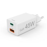 Hama GaN USB-C + USB-A, PD/QC, 45 W rchla USB nabjaka