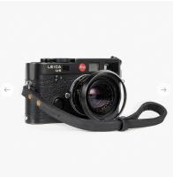 Bronkey Berlin 201 - Black Leather camera strap