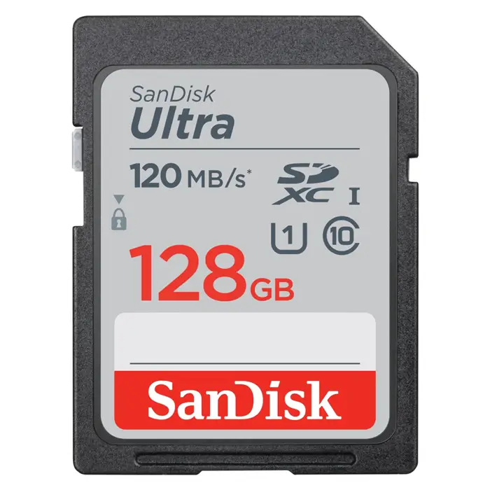 SanDisk SDXC Ultra 128GB Class 10, UHS-I U1, R: 120MB/s